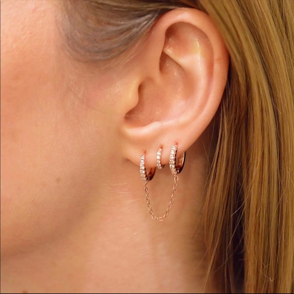 New Two Hole Piercing Earrings - Picture 8 of 9